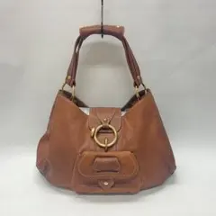 TOD'S　トッズ　レザーバッグ　ブラウン