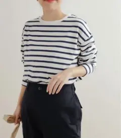 アーバンリサーチドアーズ ボーダーワイドプルオーバー