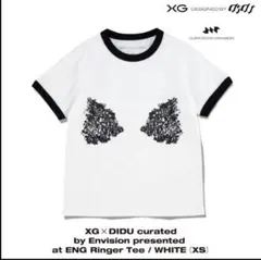 XG Tシャツ ホワイト ブラック (XS)サイズ