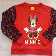 【美品】Disney ミニーマウス トレーナー 女の子　長袖 キッズ　赤　130