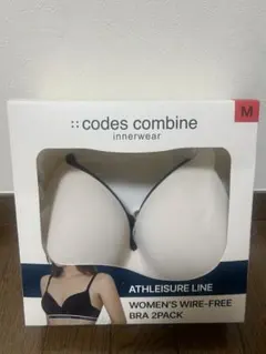 codes combine ワイヤレスブラ　2パック　M