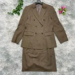 【NEWYORKER】ブラウン スカートスーツ 11 セットアップ ウール L