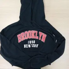 SHEIN BROOKLYN パーカー ブラック Mサイズ