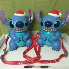 スティッチ　ポップコーンバケット　サンタバージョン　2つセット　2828番