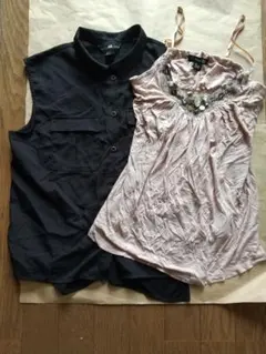 Forever 21 ビジュー付きキャミソール&H&M トップス 2点setのサムネイル