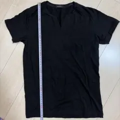 JOSEPH HOMME スリットネック 半袖Tシャツ ブラックのサムネイル