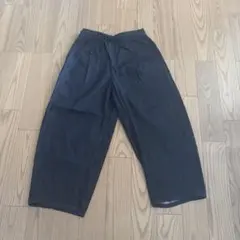 ＊GU＊ライトデニムバレルアンクルパンツ＊丈短め57cm＊ネイビー＊Mサイズ＊のサムネイル