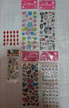 モコモコシール　プクプクシール　キラキラ　ステッカー　シール