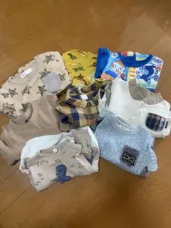 ベビー　キッズ長袖トップス　保育園着　80-95cm