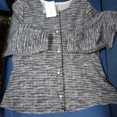 セール‼️新品タグ付き　GLACIER ノーカラージャケット M ブラック系