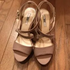 コルクヒールサンダル