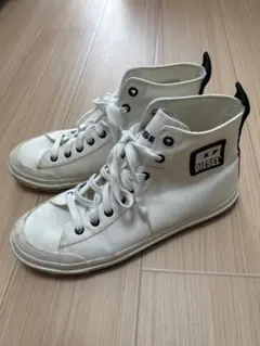 【DIESEL】白 スニーカー S-ASTICO MID CUT26.5cm