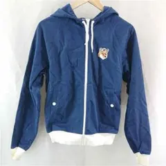 Maison Kitsune フォックスパッチ ジップパーカー ネイビー Sのサムネイル