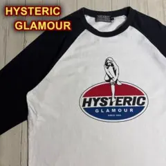 Hysteric Glamour ヒスガールロゴ ラグラン 七分袖 Tシャツ