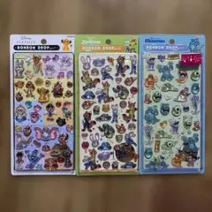 正規品 ボンボンドロップシール ディズニー第2弾 3枚セットのサムネイル