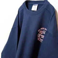 ジャージーズ ウィルミントンエンジン3311 スウェットネイビー紺色XL古着