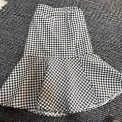 チェック柄フレアスカート 110