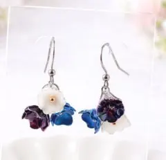 アメリカンフラワーピアス　小花