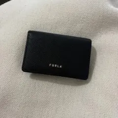 FURLA ダフネ三つ折り財布 ブラックバイカラー - メルカリ