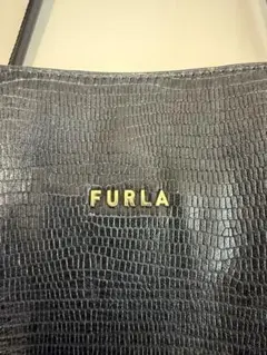 FURLA ブラック レザー トートバッグ(値下げ)