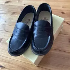 HARUTA キッズ　ローファー黒　19cm