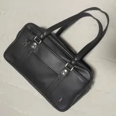 雑誌掲載品 レア イーストボーイ　スクールバッグ　レザー　茶色　ピンク　刺繍ロゴ