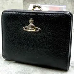 極美品 ヴィヴィアンウエストウッド がま口 二つ折り財布 ミニ財布 オーブ 総柄