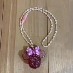 ディズニー　ミニー　光るおもちゃ　ネックレス　ペンダント