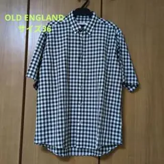 OLD ENGLAND　半袖 チェック柄シャツ サイズ36☆オールドイングランドのサムネイル