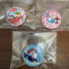 ディズニー 刺繍缶バッジ 3点セット