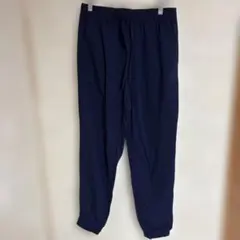 GU ネイビー ジョガーパンツ ストレッチ素材