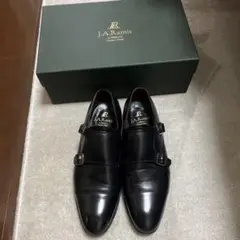 ★美品美形　J.A. Ramis ダブルモンクレザー シューズ