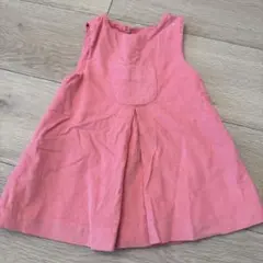 新品】jacadi ピンク パッチポケット付きワンピース 18M - メルカリ