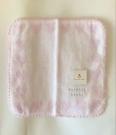 【新品未使用】PRIVATE LABEL ハート模様タオルハンカチ