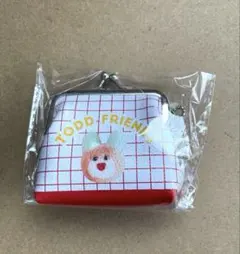 mojojojo PVCがま口ポーチ 赤