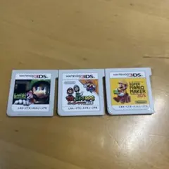ニンテンドー3DS ゲームソフト マリオ 3点セット