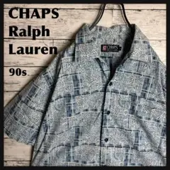 CHAPS ラルフローレン◇90s 半袖 シャツ ロゴ D395のサムネイル