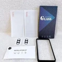 GalaxyS23 5G ガラスフィルムカメラ保護フィルムガイド枠付きクリア