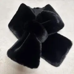 黒色リアルファー