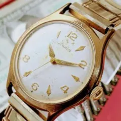 #4114【シックでお洒落】メンズ 腕時計 ベンラス 動作品 アンティーク 手巻のサムネイル