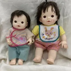ちいぽぽちゃん　本体　ポポちゃん ぽぽちゃん 本体 ちいぽぽちゃん 人形本体 2体と服のセット - メルカリ