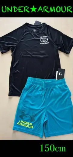 新品タグ付き　150㎝　UNDERARMOURアンダーアーマーセットアップ