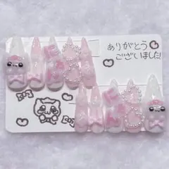 【現品】　ネイルチップ　量産型　地雷系　平成女児　02