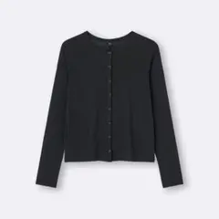 最終お値下げ⭐︎GU ジーユー ソフトシアーカーディガン ブラック Mサイズ