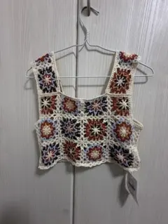 グラニースクエア クロップドビスチェ