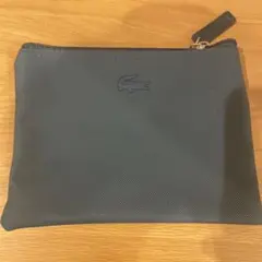 Lacoste ダークグレー ジッパーポーチ