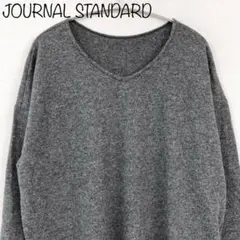 【JOURNAL STANDARD】ウール混膝丈ワンピース　ダークグレー　日本製のサムネイル