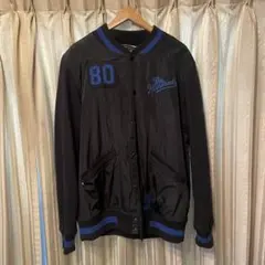 The Hundreds スタジャン 黒/青 ストリート B系 ヒップホップ