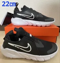 ⑦新品ナイキNIKE☆フレックスランナー22㎝ブラック/ホワイトフォト002