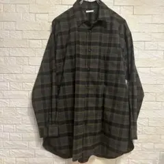 チェックシャツ ブラウン シャツ
